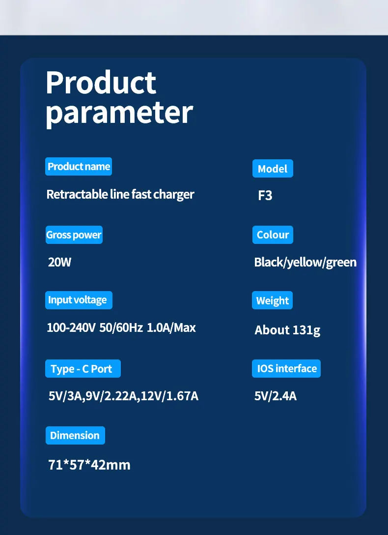 20W GaN Fast Charging USB C Charger Super Charge Adapter Multi-protocol Compatibility Charger For Huawei iPhone Samsung New