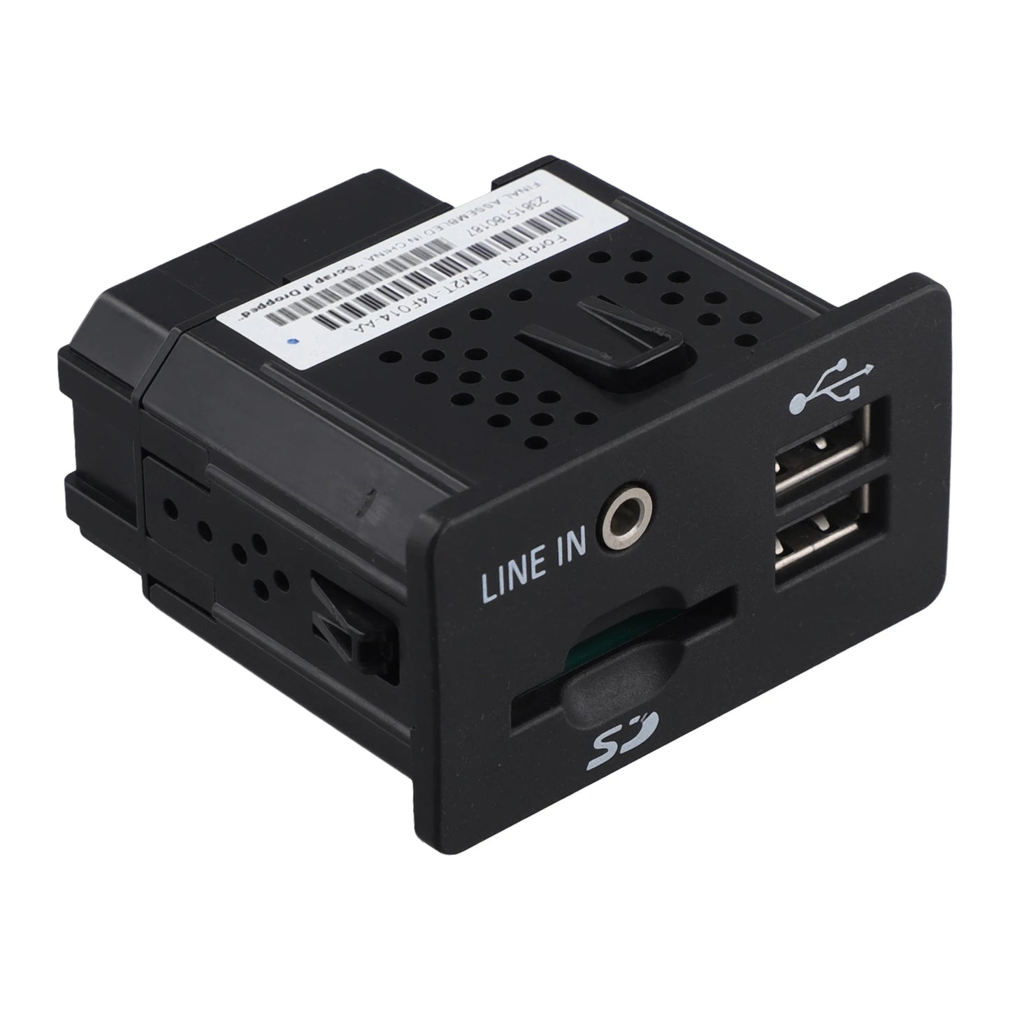 B45A-Car USB Connector Aux & SD Card Port For Ford S-MAX 2016 EM2T-14F014-AB