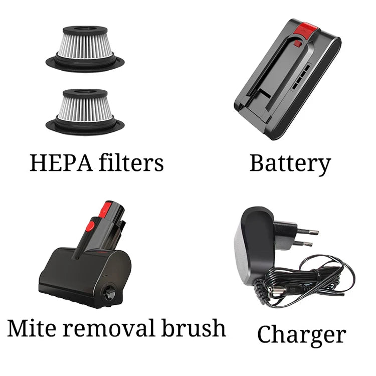 MPQU V18 550W 50kPa Wireless Handheld vacuum cleaner LED touch screen Removable battery 50mins runtime Cordless Cleaning machine