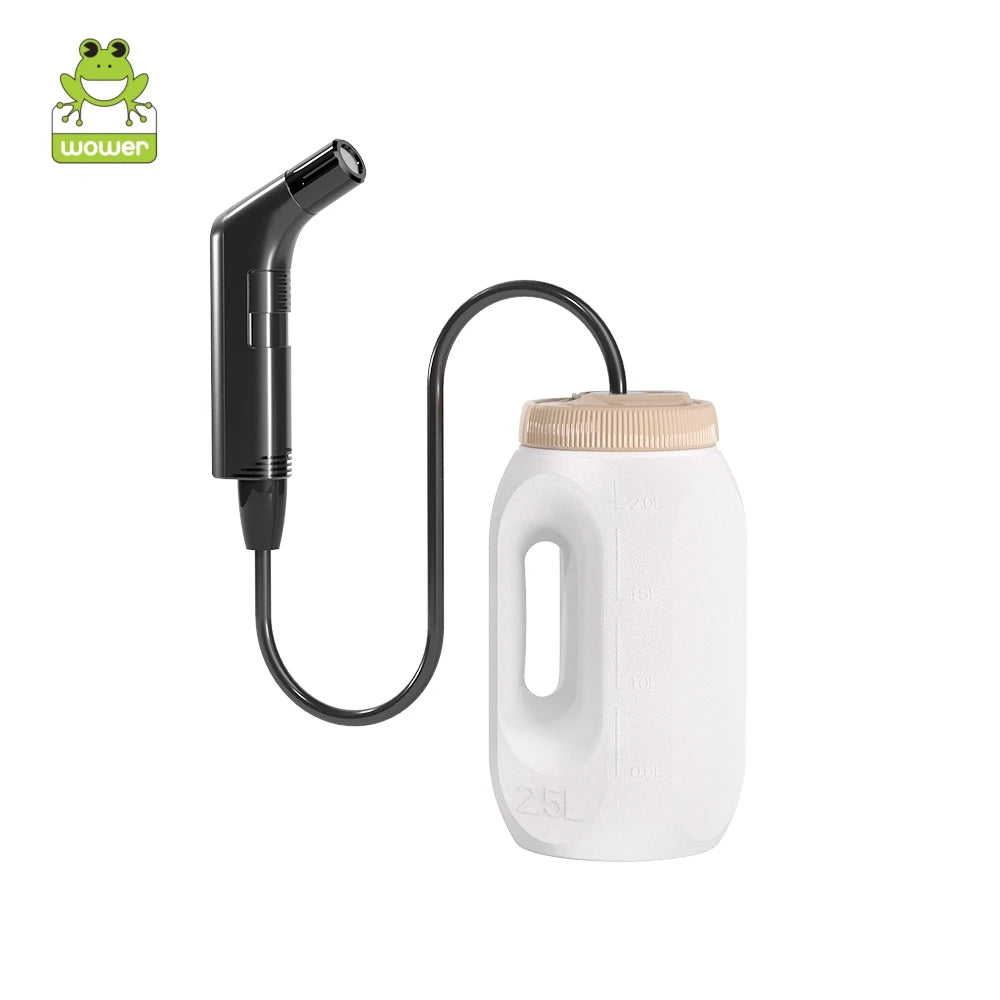 2.5L Portable Electric Bidet Rechargeable Shataf Hand Bidet Butt Sprayer for Personal Hygiene Cleaning Travel Camping Bidet