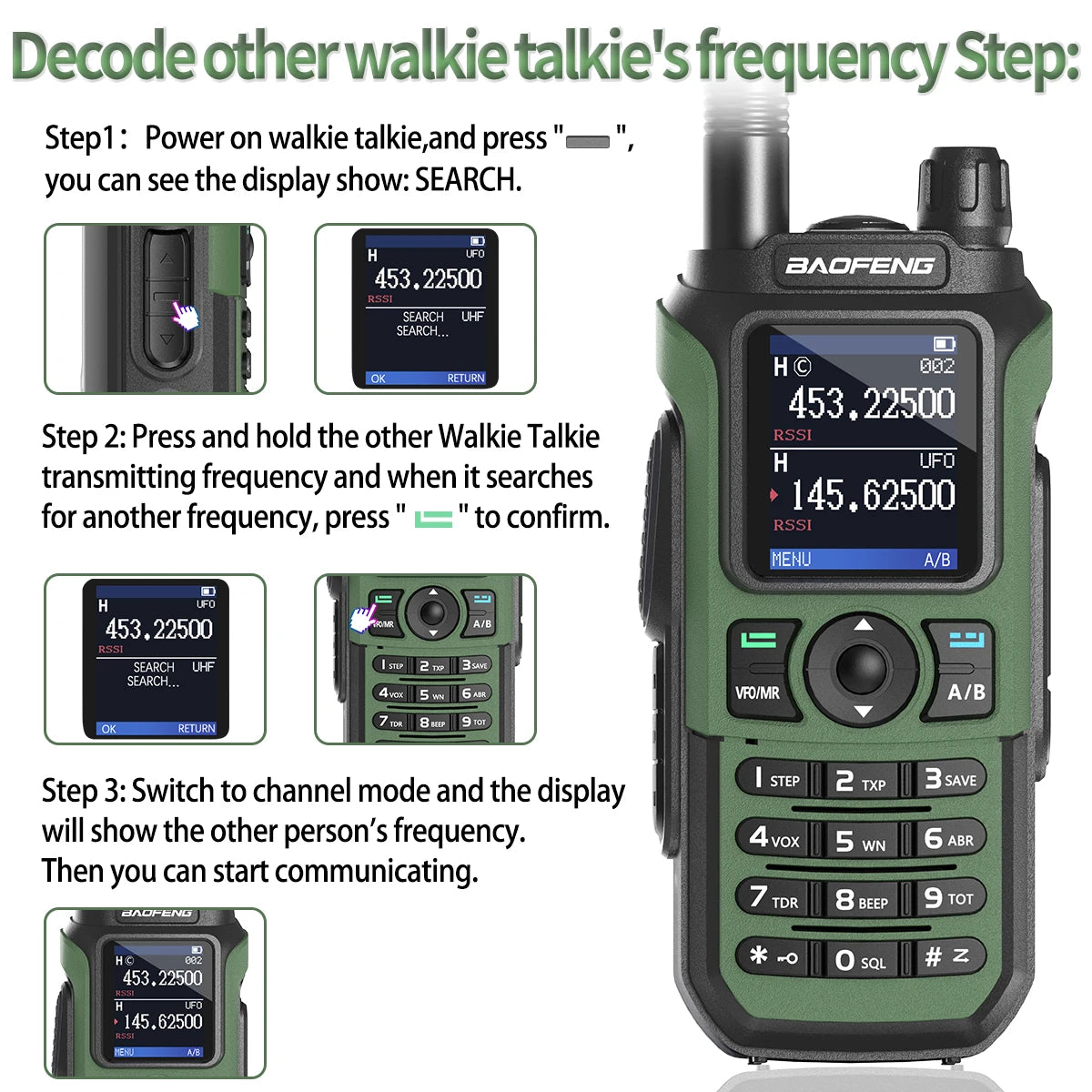 Baofeng UV-21 Pro V2 Wireless Copy Frequency Mutli Band Powerful Waterproof Long Range UV-5R Long Range Type-C Two Way Ham Radio