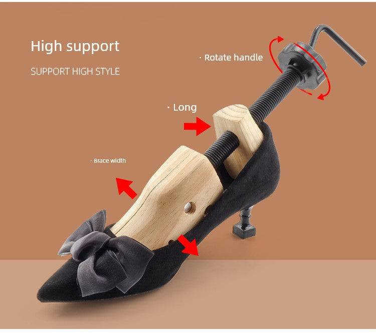 Solid Wood Shoe-Expansion Tool Men's and Women's Universal Shoe Stretcher Support Large Expander Width Expander Adjustable Shoe Stretcher Tool to Make Shoes Bigger