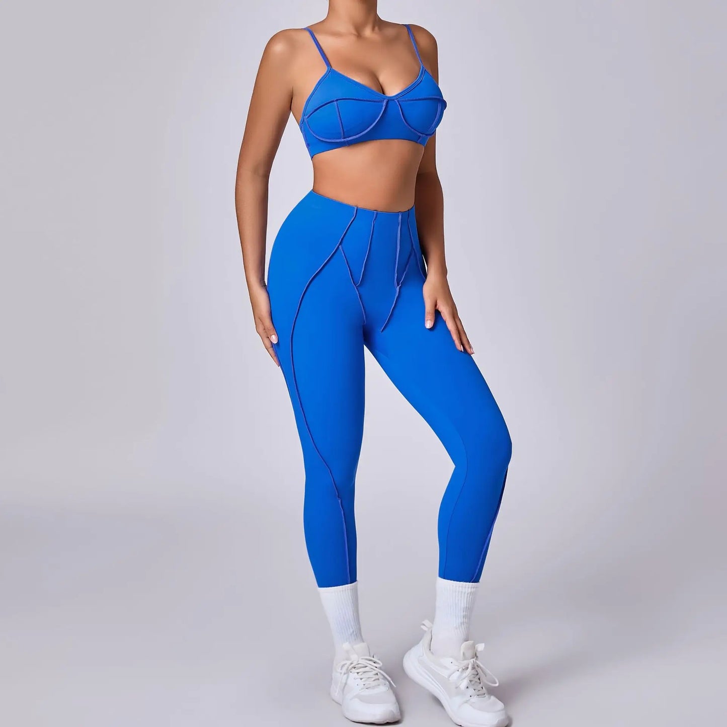 New Yoga Set Women Tracksuit Workout Legging Athletic Suit Gym Push Up Legging Fitness Bra Sports Wear Active Wear