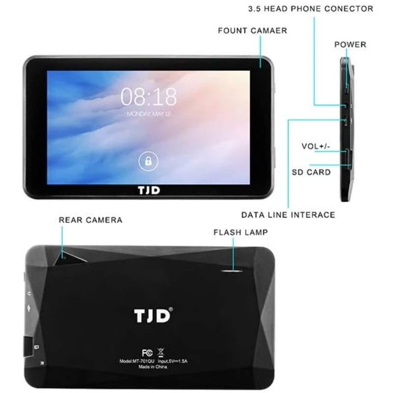 Hot Sales 7 INCH 1GB RAM 16GB ROM MT-701 Android 10 WIFI Tablet PC 1024 x 600 Pixels Quad-Core WIFI Sun8iw15 Quad-Core