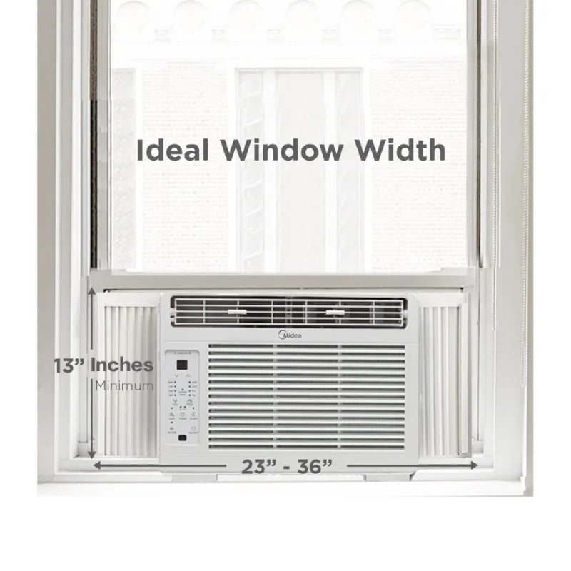 Midea 5,000 BTU Window Air Conditioner, 150 Sq. Ft., White, New