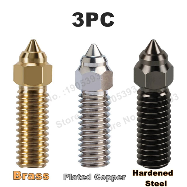 For Ender 3 V3 KE Nozzle Brass Plated Copper Hardened Steel High Speed 3D Printer Nozzles For Creality K1 / K1 Max / CR-M4