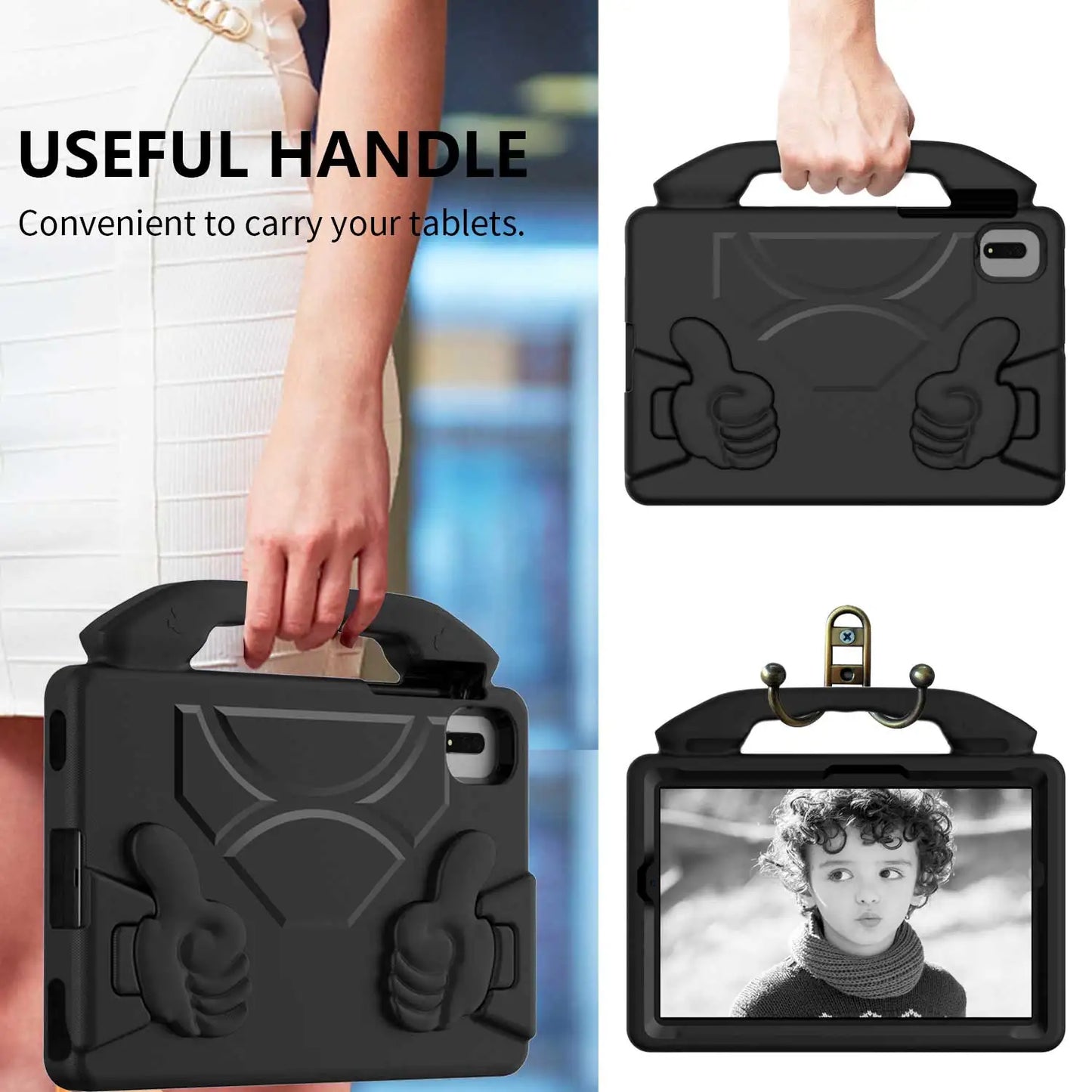 Case for Lenovo Tab P11 Pro 11.5 Inch 2020 2021 Kids Thumbs Up EVA Stand Tablet Cover for P11 Gen 2 2023 Xiaoxin Pad Plus 11.5