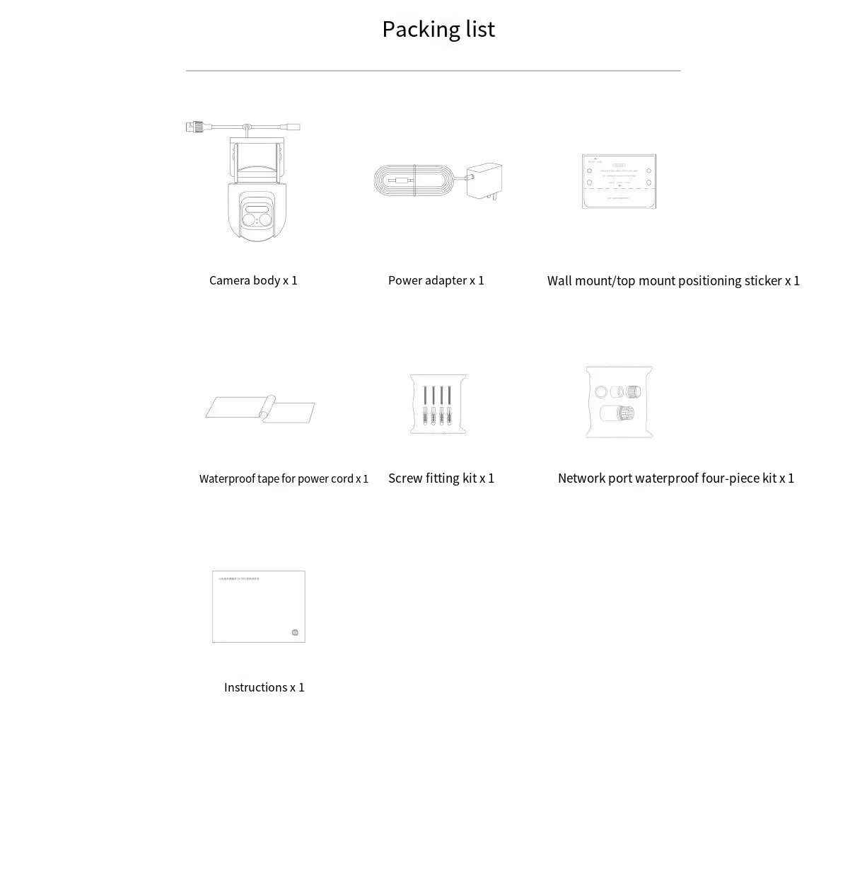 Xiaomi Mijia APP Outdoor Camera CW700S 2.5K 9x zoom IP66 Waterproof Security Cam PTZ Full Color Night Vision Al Human Detection
