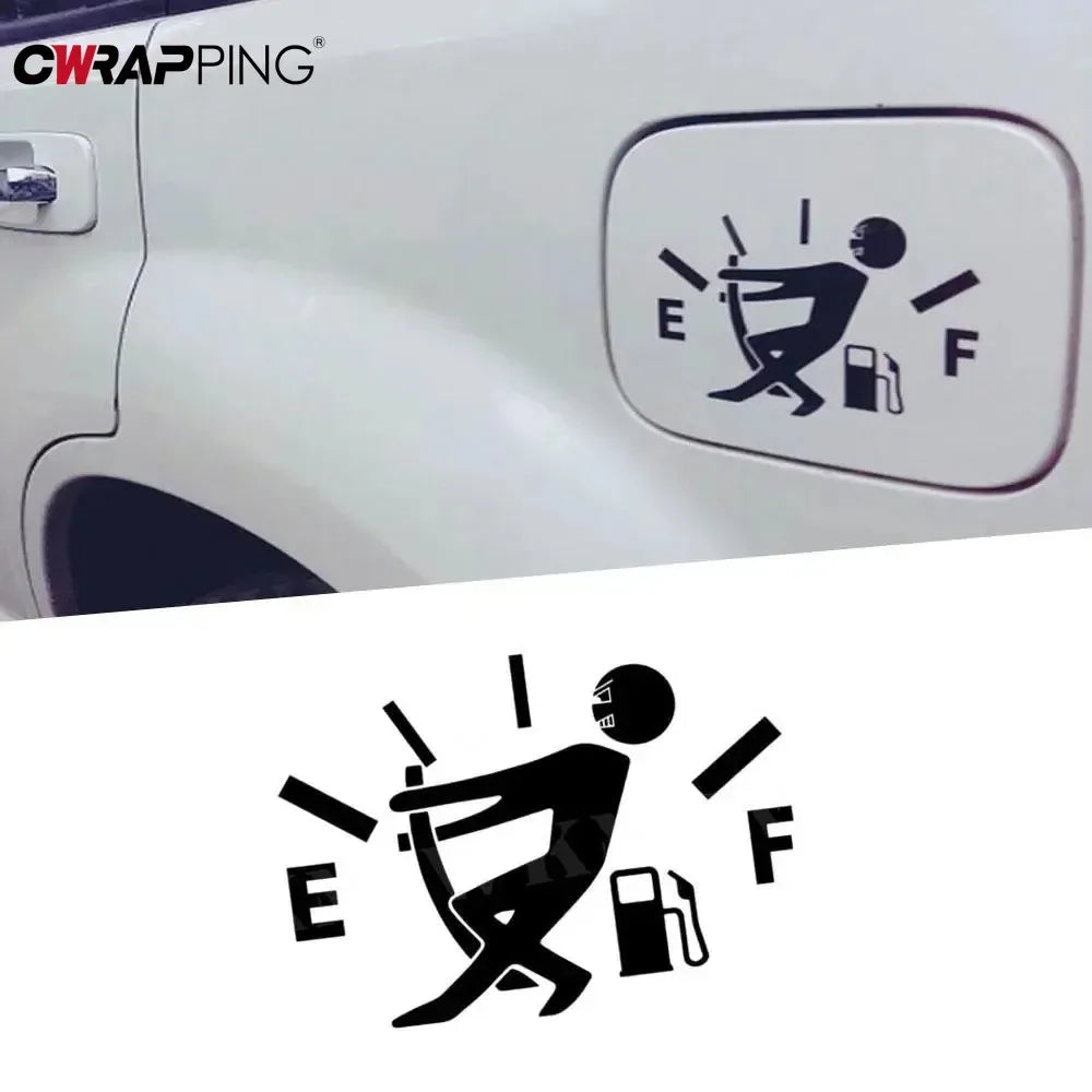 Car Stickers Pull Fuel Tank Pointer Reflective Vinyl Funny Sticker High Gas Decal Fuel Gage Empty Stickers Decal Auto Exterior