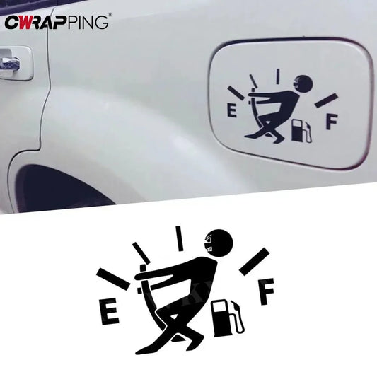 Car Stickers Pull Fuel Tank Pointer Reflective Vinyl Funny Sticker High Gas Decal Fuel Gage Empty Stickers Decal Auto Exterior