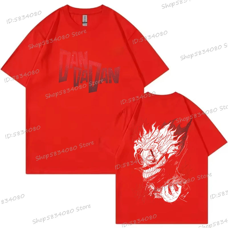 Dandadan Okarun T-shirt Men Women Japanese Anime Fashion Streetwear Top Retro Manga Men Clothes Anime Dan Da Dan Vintage Tshirts
