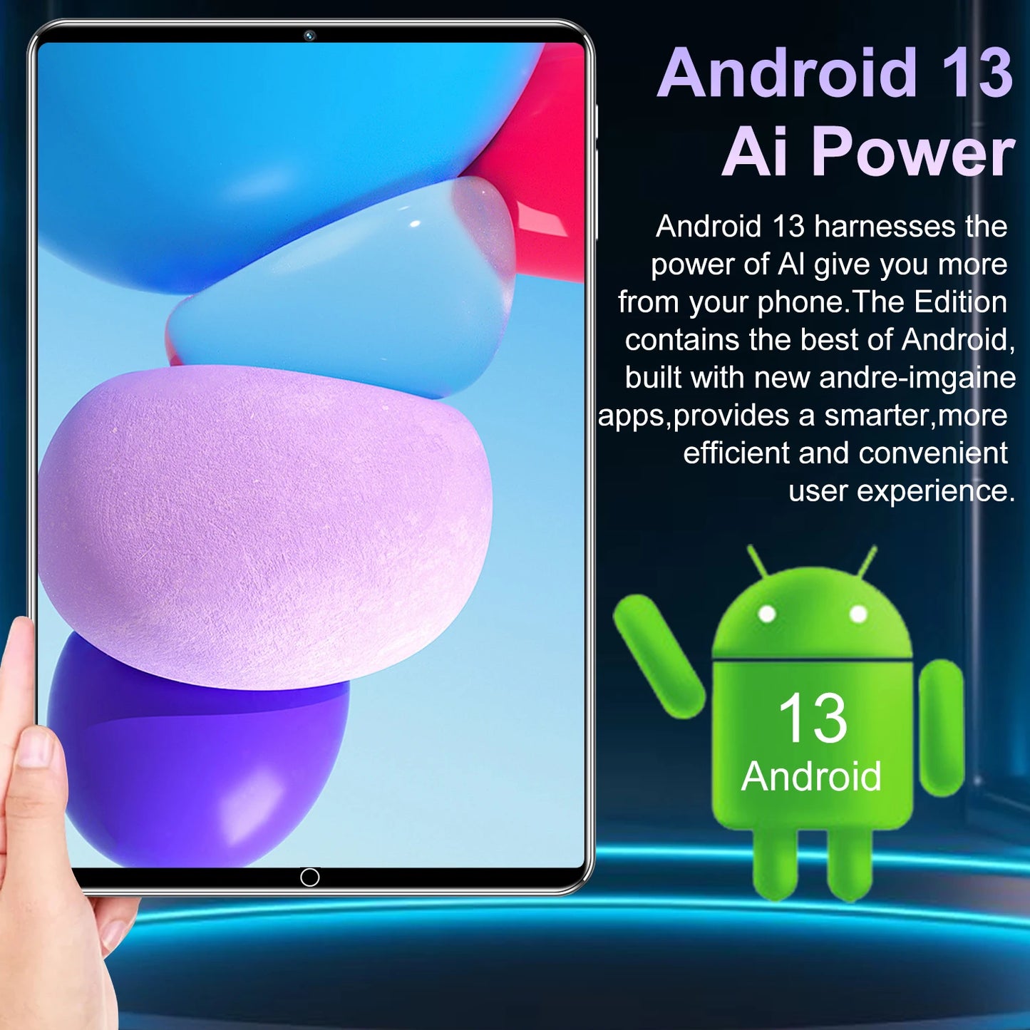 2025 5G New 10.36Inch Tablet Android 16GB RAM 1TB ROM Android 13.0 12000mAh Battery 16MP 32MP 10 Core Dual Sim Network Bluetooth