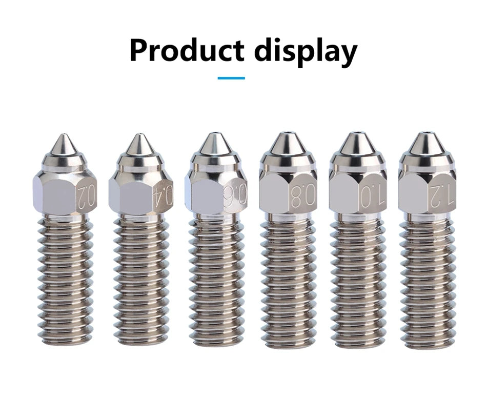 For Ender 3 V3 KE Nozzle Brass Plated Copper Hardened Steel High Speed 3D Printer Nozzles For Creality K1 / K1 Max / CR-M4