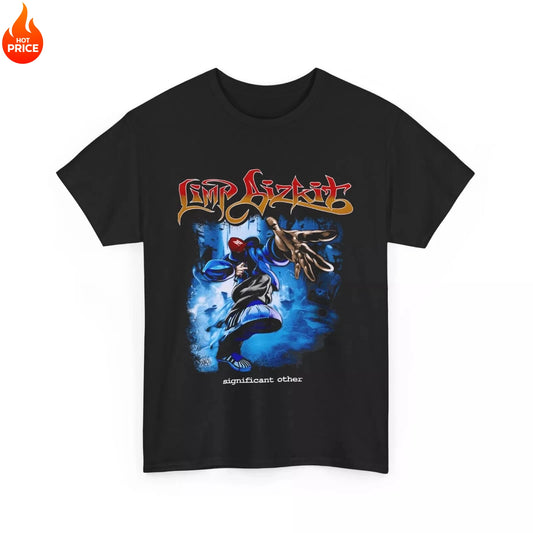 Summer New Men's T-Shirt Limp Bizkit Tour Vintage T-Shirt Fashion Unisex Short Sleeve Top