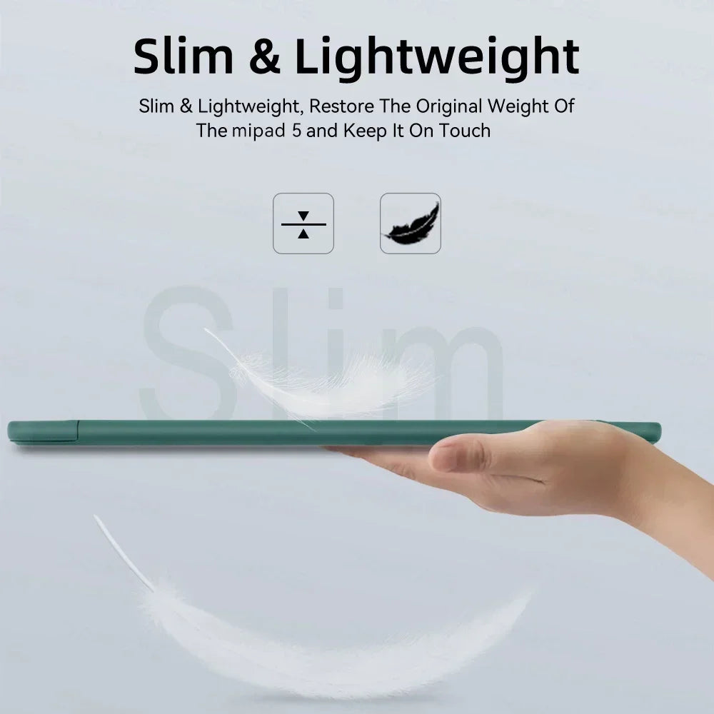 Tablet Cases for Xiaomi Mi Pad 5/6 5 6 Pro 11in 7 7pro 11.2 For 2024 6S Pro 12.4in Support Magnetic Charging Funda Tablet Cases