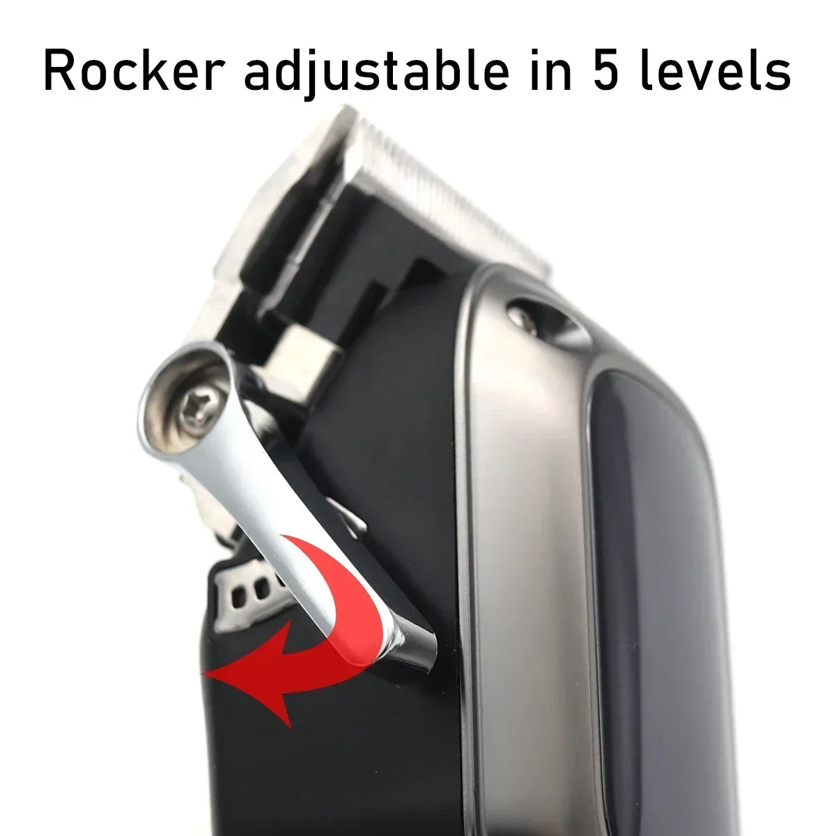 KEMEI Km-1550 Professional Hair Clipper for Men LED Display Low Noise Cordless USB Interface Hair Cutting Machine Hair Trimmer