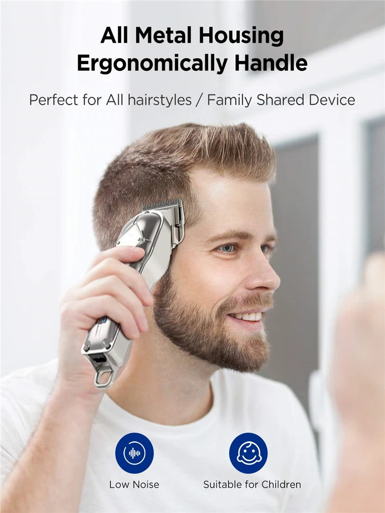 Limural Hair Clippers for Men Professional Hair Cutting Kit Beard Trimmer Barbers Cordless Close Cutting T-Blade Trimmer Kit