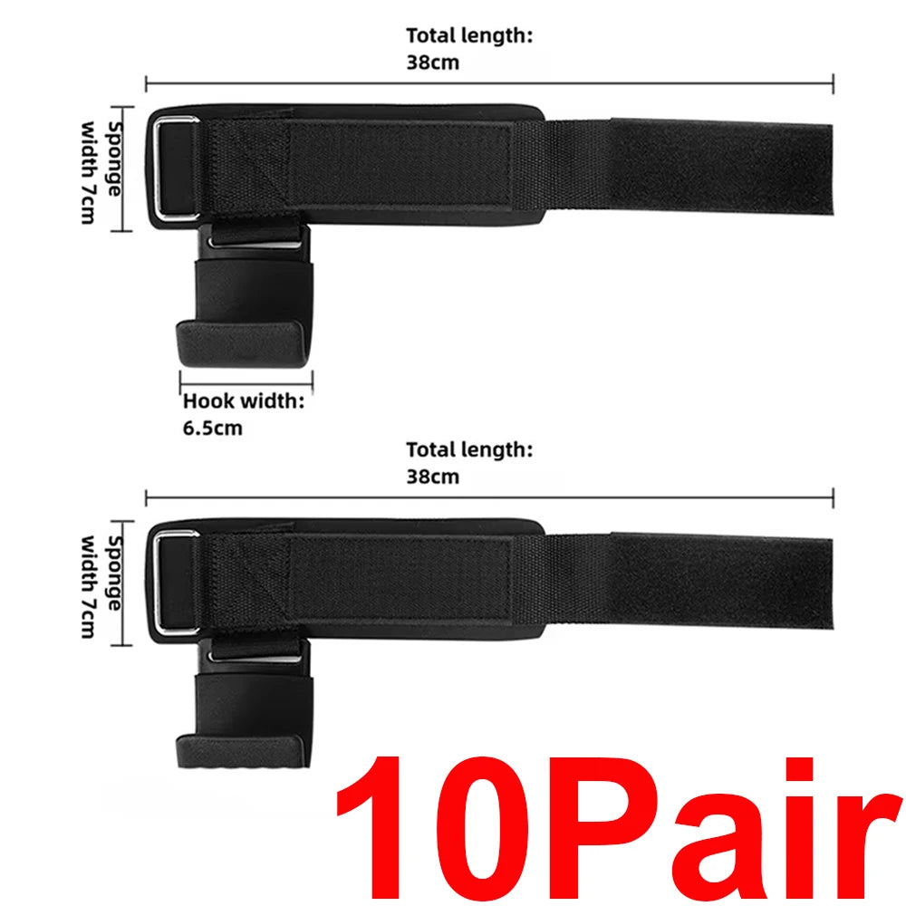 Lifting Power Hook Wrist Strap Heavy Duty Weight Lifting Hooks with Padded Gym Sports Strength Training Horizontal Bar Exercise