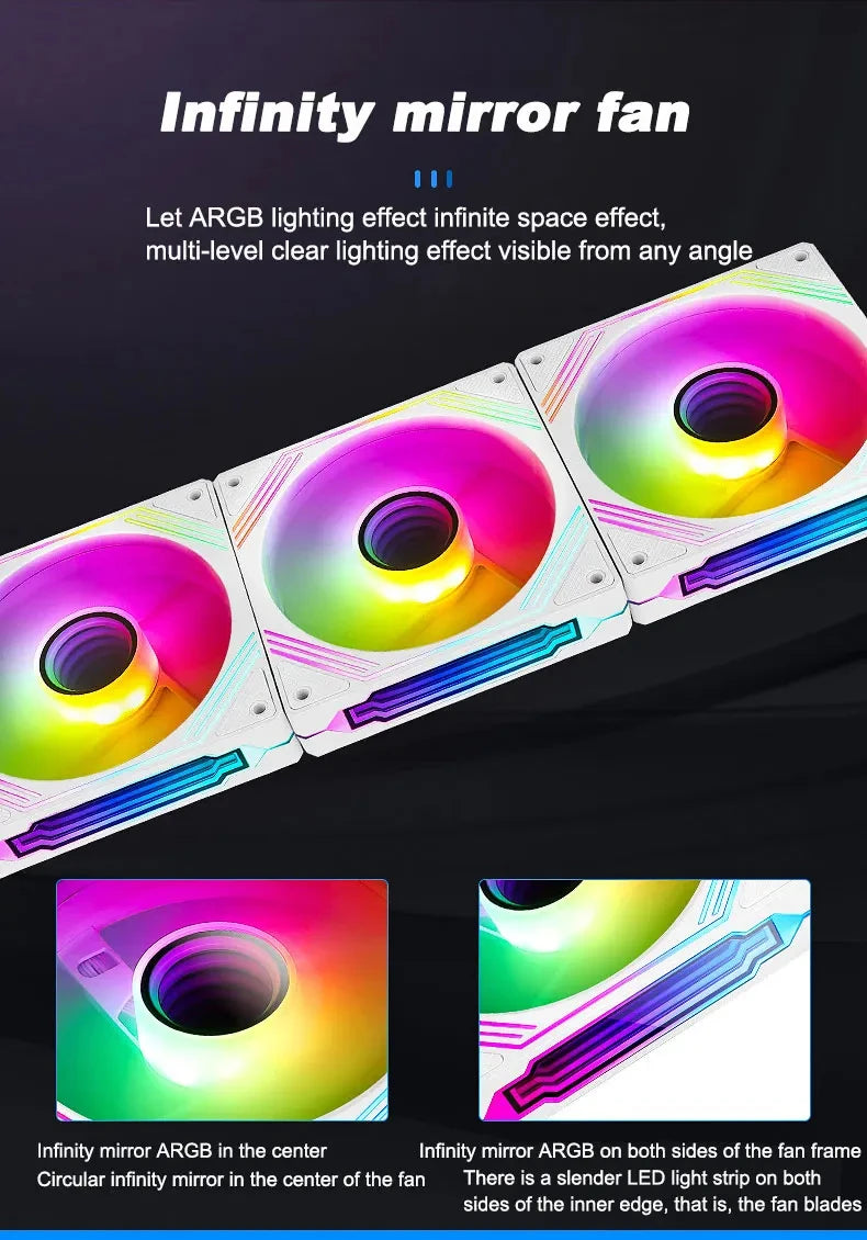 UPSIREN PF-14 Prism 4PRO chassis fan 14cm ARGB high-performance cooling fan radiator