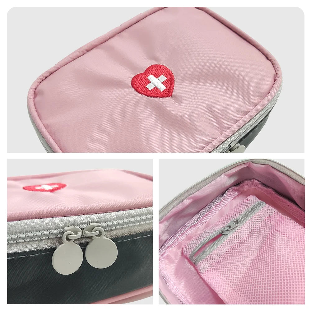 Empty Mini Household First Aid Kit Bag Travel Portable Medicine Package Emergency Kit Bags Medicine Storage Bag Small Organizer