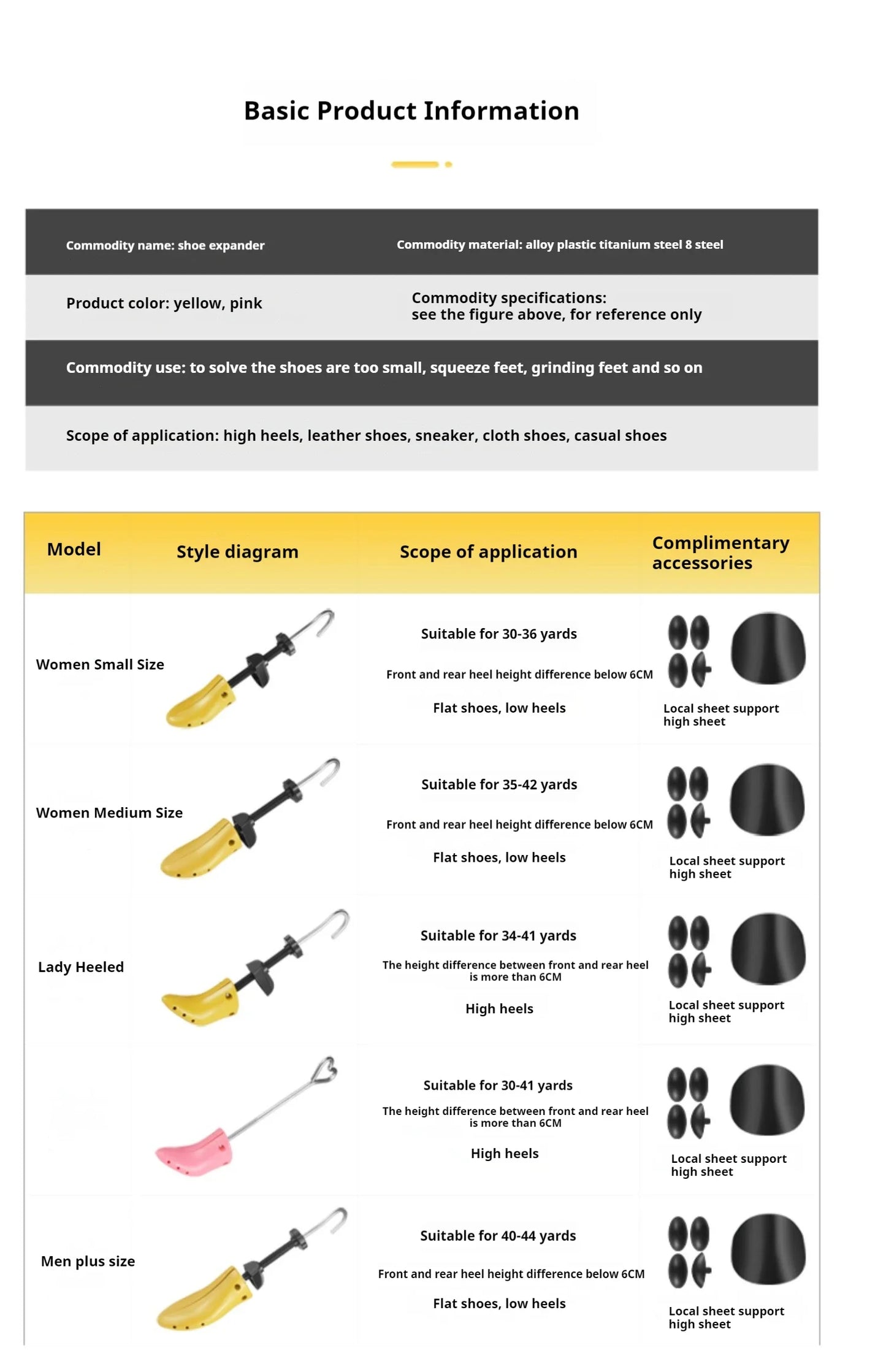 Professional Shoe Trees Boots Sneakers Shoe Stretchers Men Woman Heels Shoes Tree Adjustable length width Shoes Stretcher