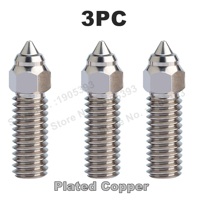 For Ender 3 V3 KE Nozzle Brass Plated Copper Hardened Steel High Speed 3D Printer Nozzles For Creality K1 / K1 Max / CR-M4