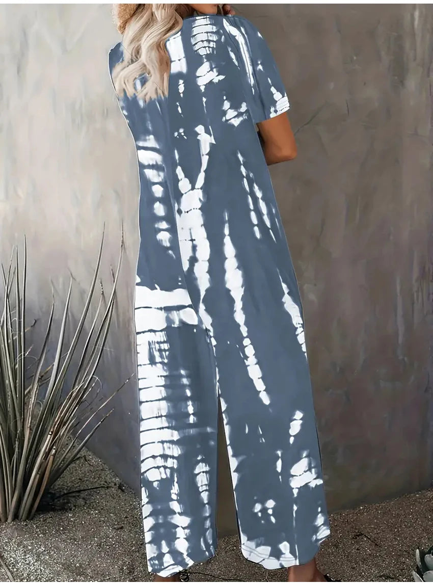 Plus Size 0XL-5XL Summer Rompers Overalls Women's Solid Color Jumpsuit with Pockets Casual Fashion Short Sleeve Jumpsuits