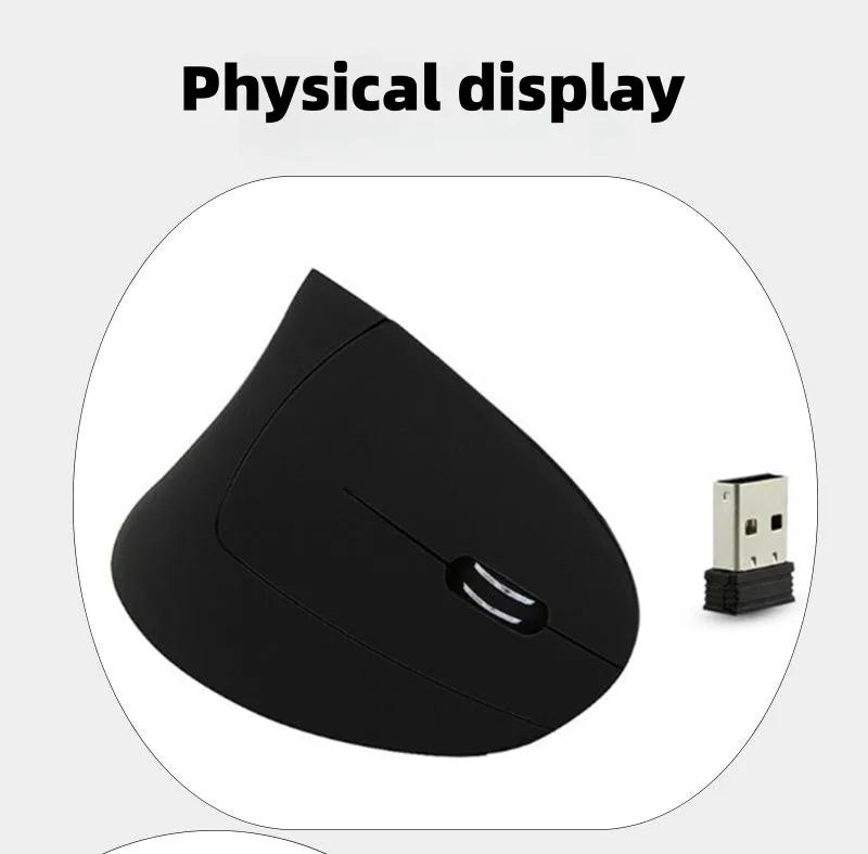 3 Levels DPI for Laptop, PC, Computer, Desktop, Notebook, Specially for Right-handers Wireless Vertical Mouse