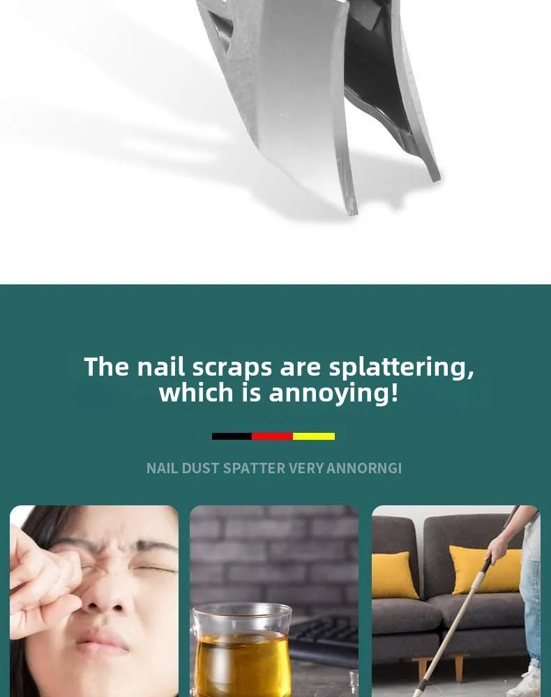 Special Anti-splash Nail Clippers Large Size ABS Toenail Cutter Diagonal Pliers Manicure Tools Household nails art tool