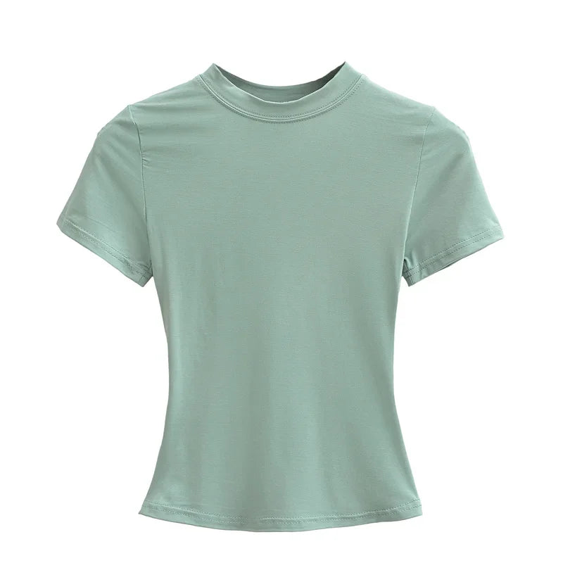 High Quality Casual T shirt Slim Short Sleeves