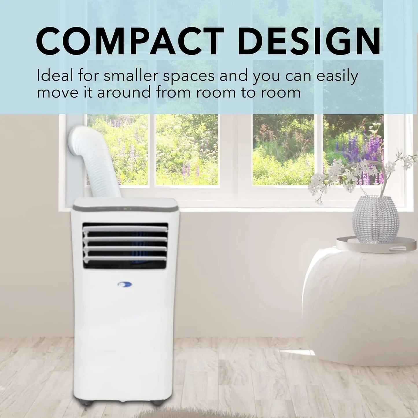 Whynter ARC-102CS Compact Size 10,000 BTU (7,000 BTU SACC) Portable Air Conditioner, Dehumidifier, and Fan with Activated Carbon