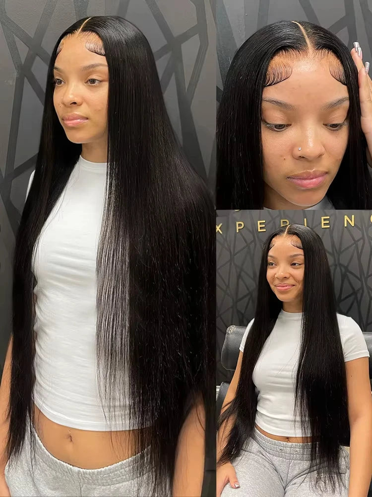 Bone Straight 13x4 HD Lace Front Human Hair Wigs Brazilian Remy Frontal Wig 5x5 Glueless Wigs Human Hair Ready To Wear For Women