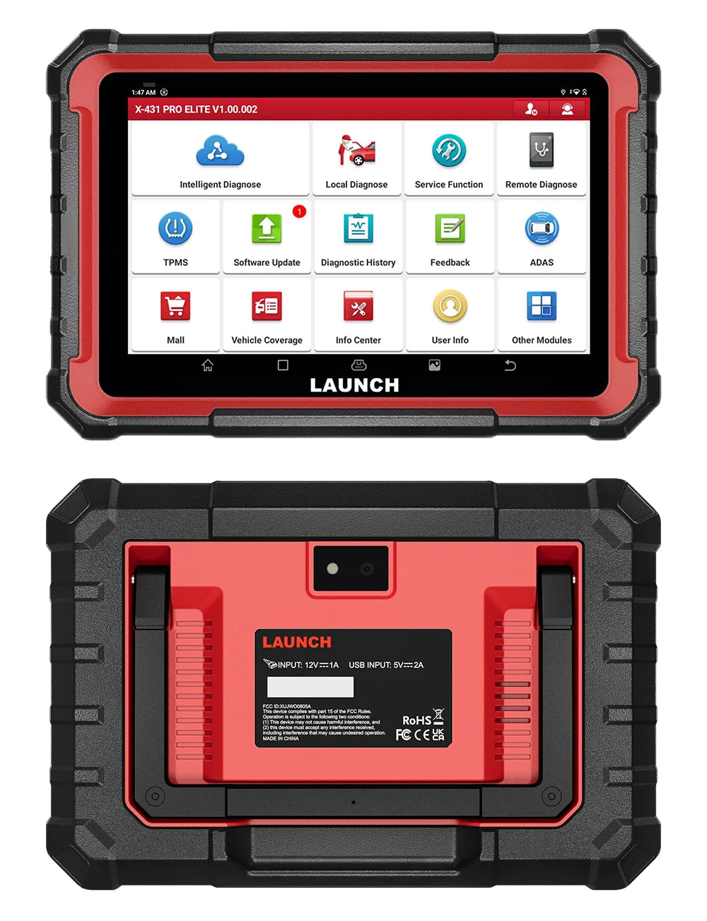 2025 LAUNCH X431 PRO ELITE 8 inches ECU Coding Active Test CAN FD DOIP all system Car diagnostic tools 31 Resets OBD Scanner