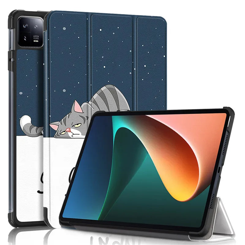 For xiaomi pad 6 case 2023 Folding PU Leather Smart Cover For Xiaomi Mi Pad 6 Tablet For Xiaomi Pad 6 Pro 11inch With Auto Wake