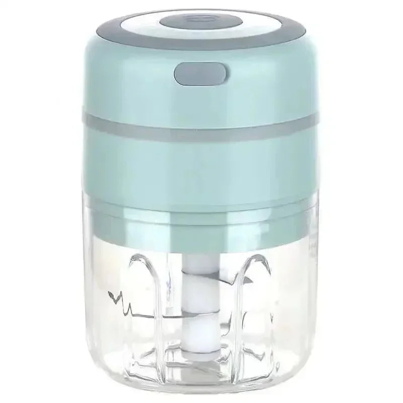 Electric Garlic Chopper, Mini Portable Veggie Chopper, Garlic Grinder Masher Onion Chopper, for Ginger, Chili, Fruit, Meat, etc
