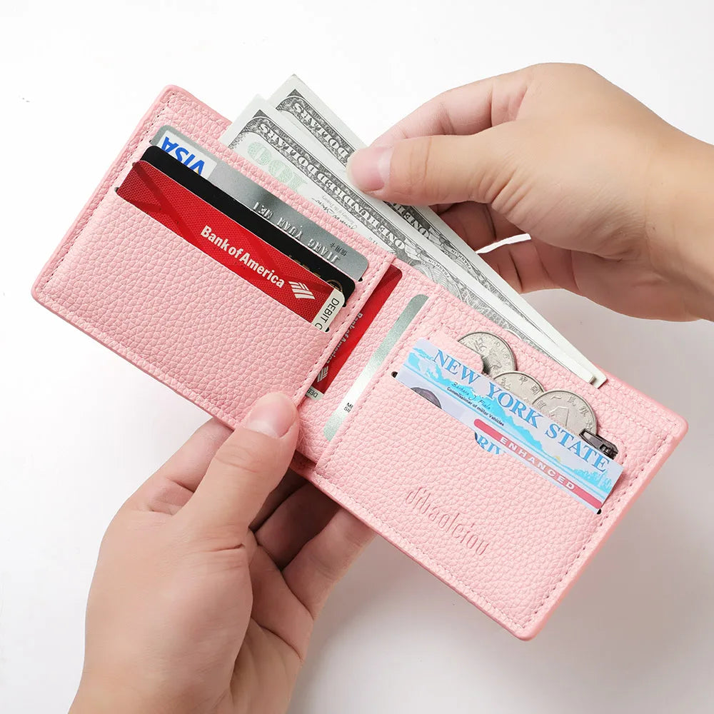 2025 New Wallet for Men, Short Men's Wallet, Dollar Wallet, Zipper Coin Pocket, Ultra-thin Men's Wallet