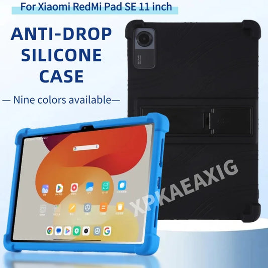 For Xiaomi RedMi Pad SE 11 inch 2023 Kids Case Tablet Shockproof Cover for RedMi Pad SE 11''Soft Silicon Stand Protective Shell