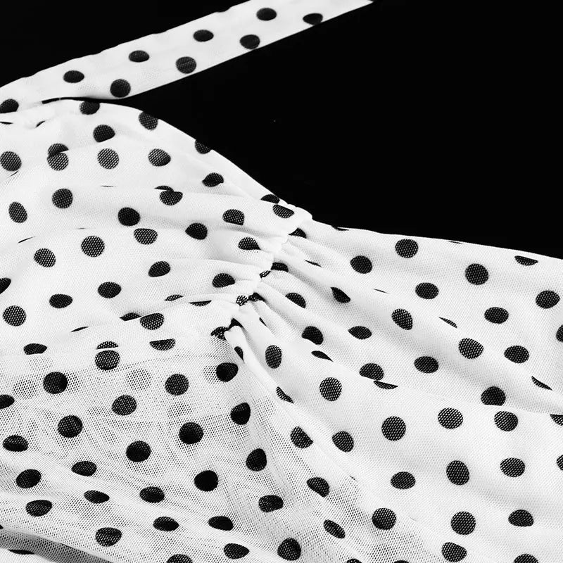 Women Maxi Dresses Summer New Streetwear Fashion Print Halter Split Casual Slim Dress Sexy Backless Low Chest V-Neck Lady Dress