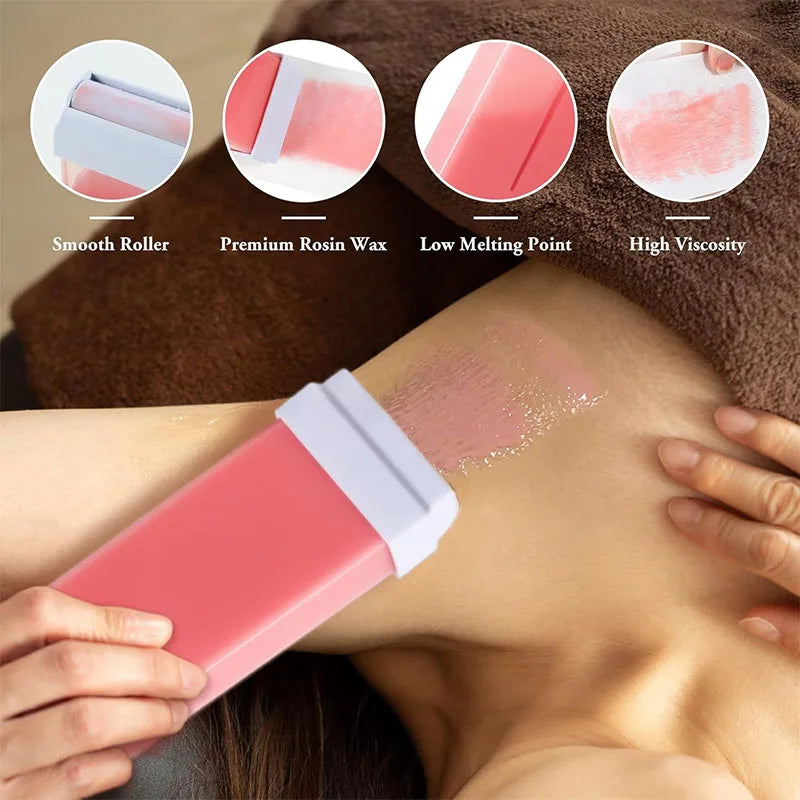 Pearl Hair Removal Wax Refill Kit Wax Cartridge Warmer For Body Rapid Hair Removal Professional Cosmetology Hair Removal Wax