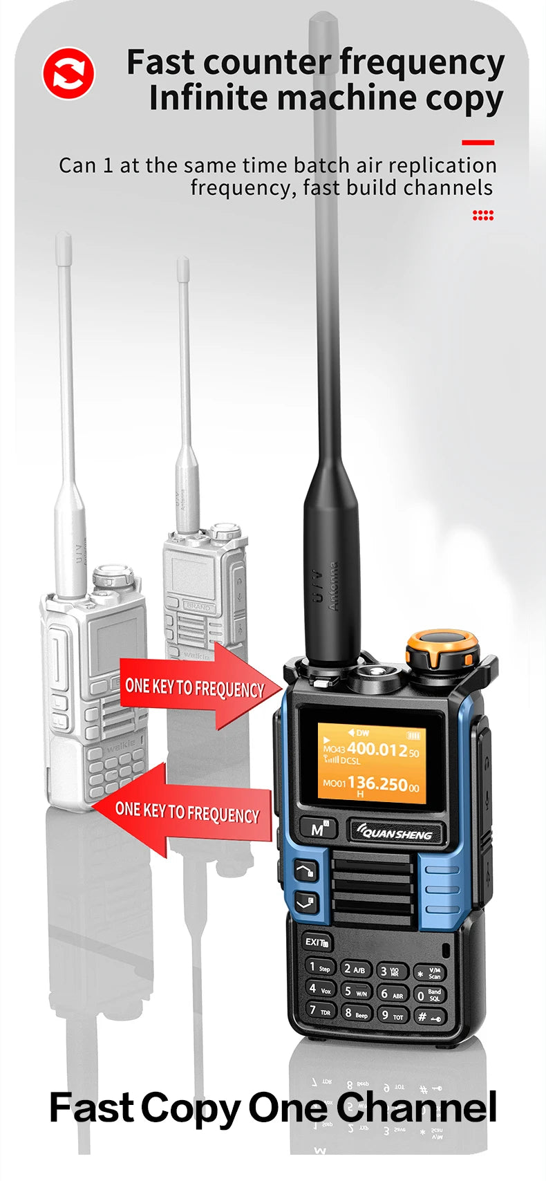 Quansheng UV-K6 Upgrade UV-K5 (99) Interphone 5W Air Band Radio Tyep C Charging UHF VHF DTMF FM Scrambler NOAA Wireless Frequenc