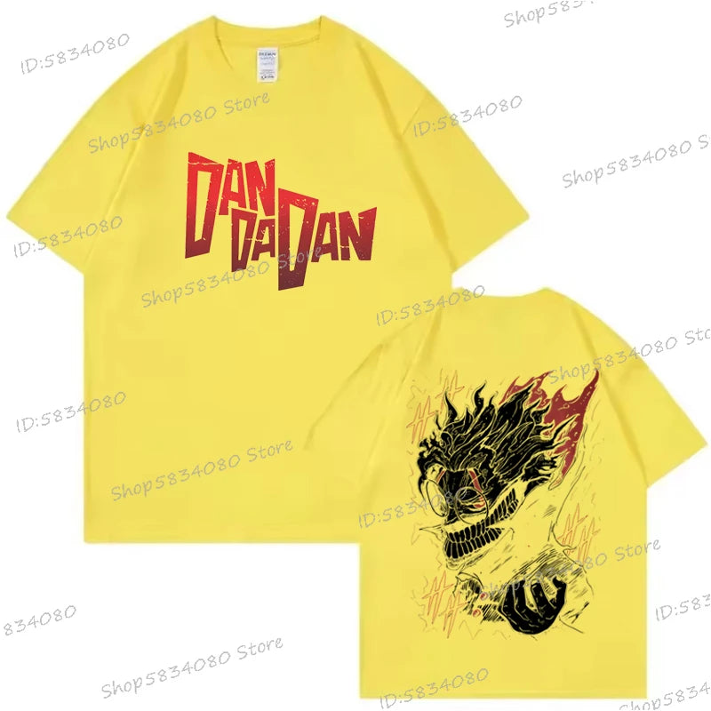 Dandadan Okarun T-shirt Men Women Japanese Anime Fashion Streetwear Top Retro Manga Men Clothes Anime Dan Da Dan Vintage Tshirts