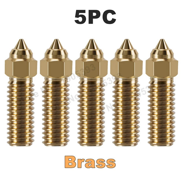 For Ender 3 V3 KE Nozzle Brass Plated Copper Hardened Steel High Speed 3D Printer Nozzles For Creality K1 / K1 Max / CR-M4