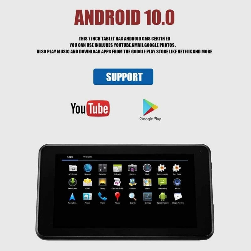 Hot Sales 7 INCH 1GB RAM 16GB ROM MT-701 Android 10 WIFI Tablet PC 1024 x 600 Pixels Quad-Core WIFI Sun8iw15 Quad-Core
