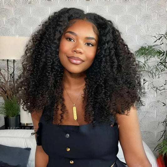 13x4 Glueless Human Hair Wig 200% Short Bob Wig Deep Wave Wig Kinky Curly Human Hair Wigs Afro Curly Lace Front Human Hair Wigs