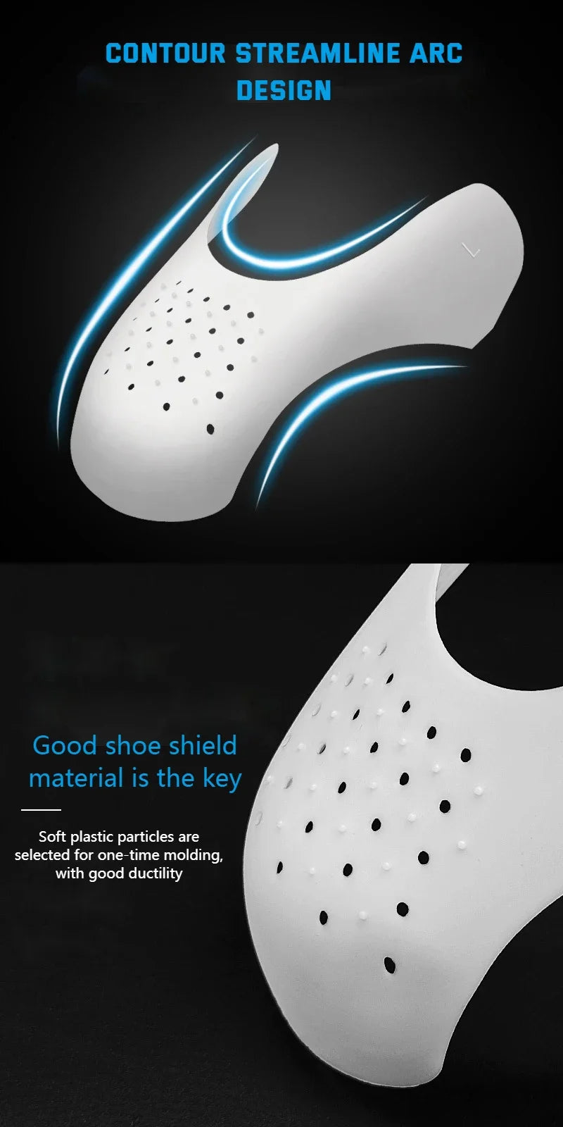 4Pcs Crease Protector Shoe Head Stretcher Sneaker Anti Crease Wrinkled Fold Shoe Support Toe Cap Sport Crease Protector Dropship