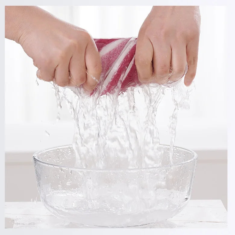 Striped Pattern Towel Set Soft Face Towel Bath Towel Quick Drying Absorbent Towels For Bathroom