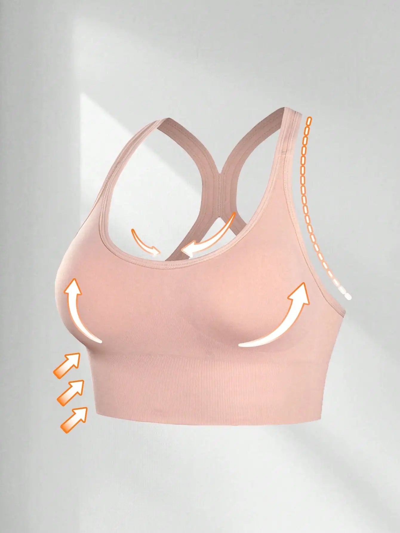 3 PCS Women's black, blue, and pink sports bra with a cross shaped back, comfortable for outdoor use