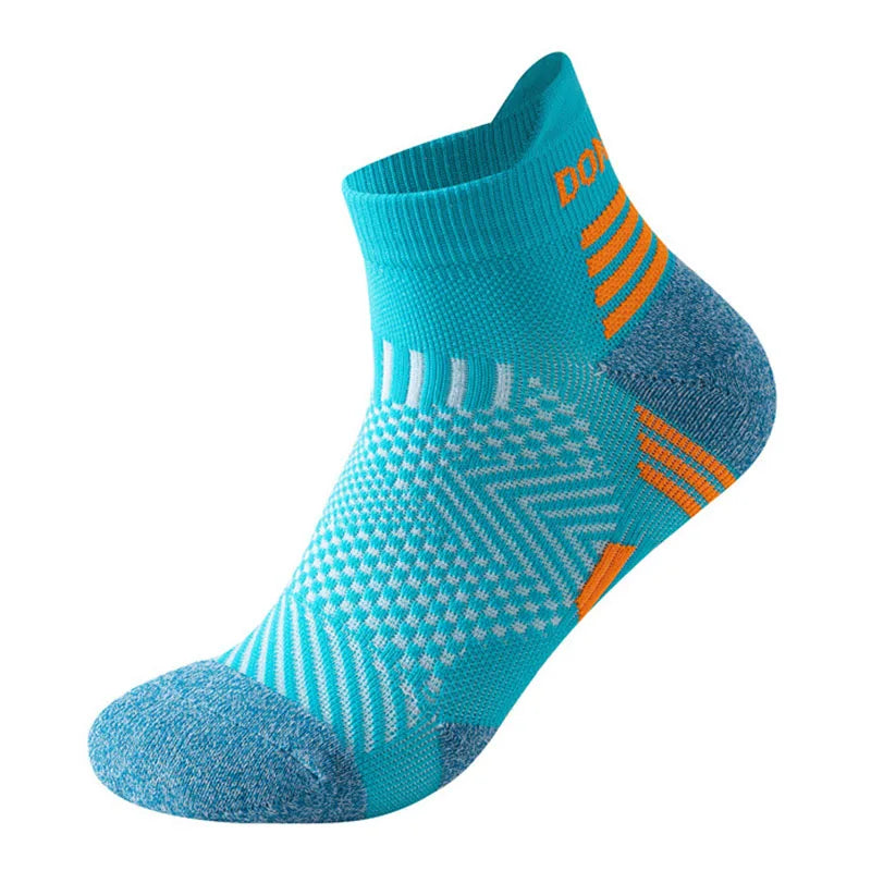 2023 Professional Marathon Running Sock Men Women Sports Fitness Thickened Cushioned Short Tube Low Cut Boat Ankle Socks