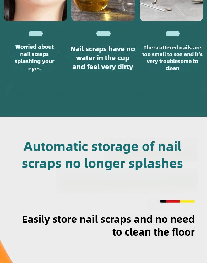 Special Anti-splash Nail Clippers Large Size ABS Toenail Cutter Diagonal Pliers Manicure Tools Household nails art tool