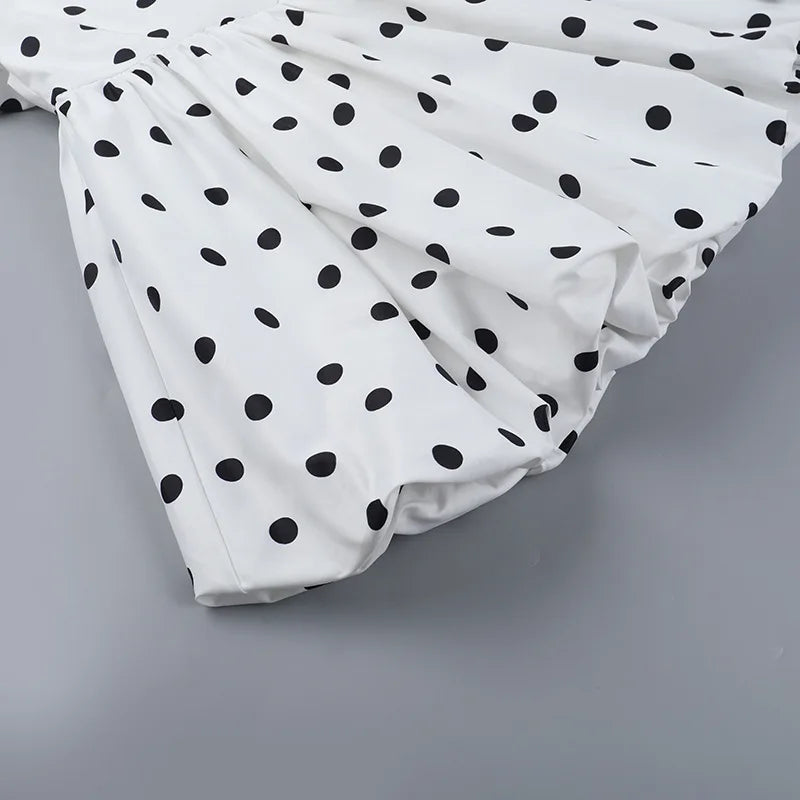 Ladies Summer Evening Party Dress Women Sleeveless Backless Polka Dots Print Fashion Halter Mini Dresses Club Streetwear Clothes